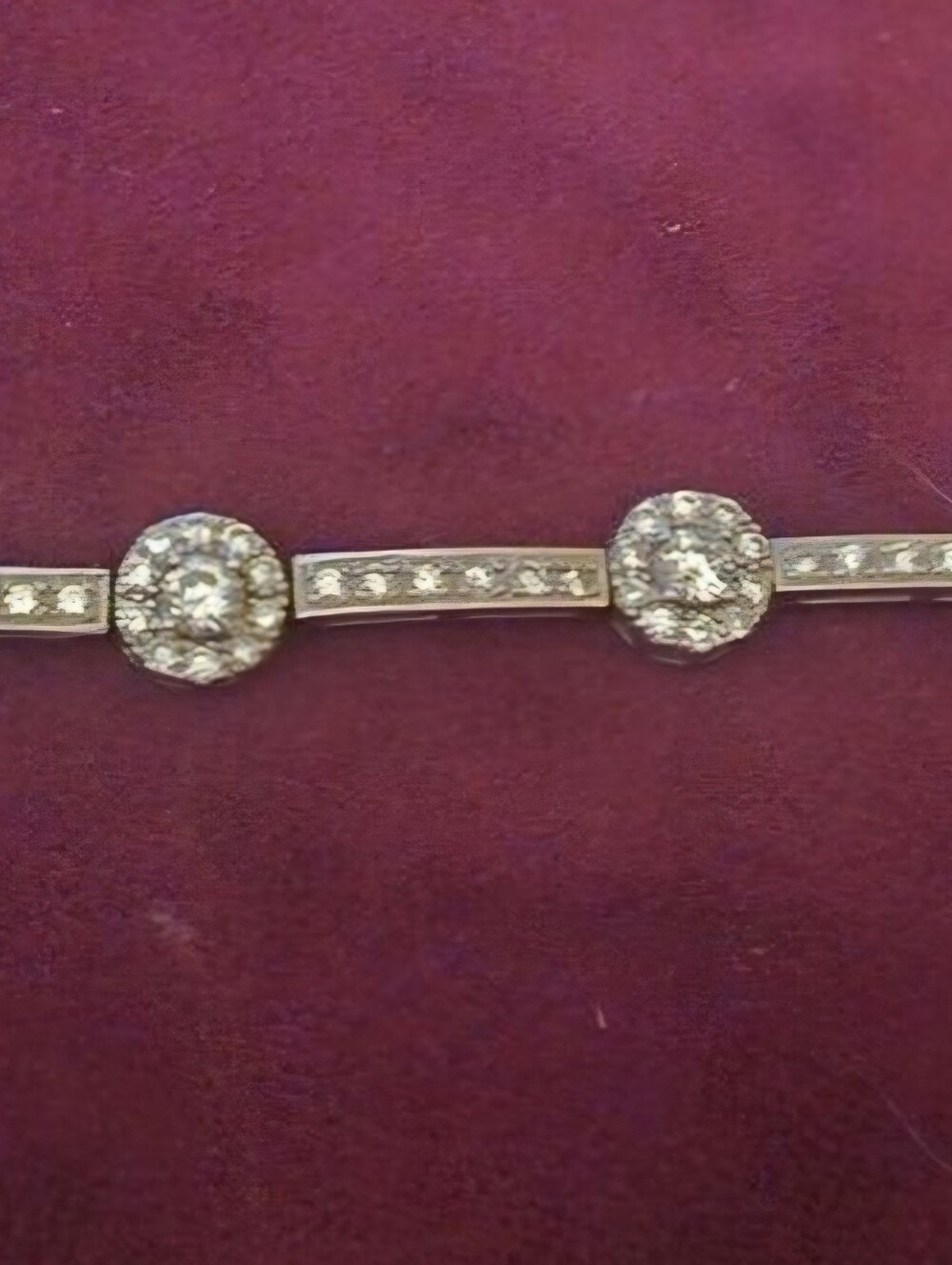 Classic White Crystal Halo Bracelet - Unbranded